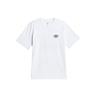 T-shirt a maniche corte con logo elasticizzato 4.0 Bianco/Nero Uomo Streetwear IS2661