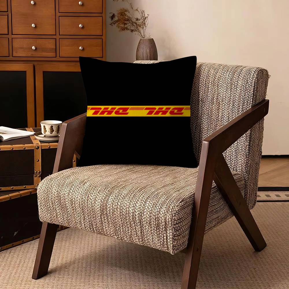Logistics Brand DDhl Decorative Pillowcase Square Pillowcase Home Office Decorative Cushion Cover