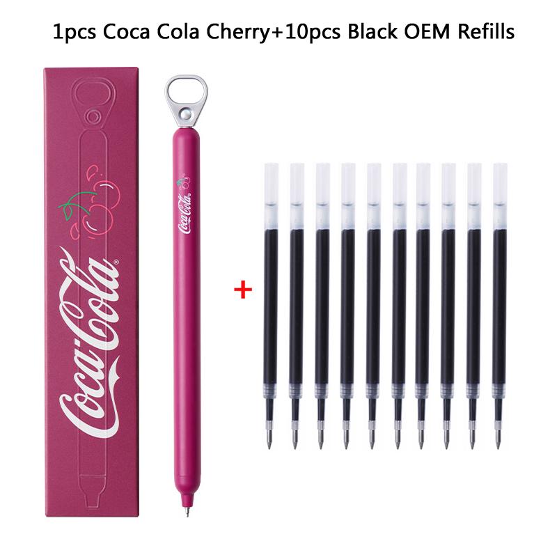 KACO Creative Cherry Pull-Tab Gel Ink Pens 800M Smooth Writing Press Pen Exam Office School Supplies Gift Innovative Stationery