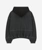 Node Labs Dev:7 Garment Dyed Double Hooded Zip-Up_Black