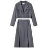 Women's Professional Blazer and A-Line Skirt Suit