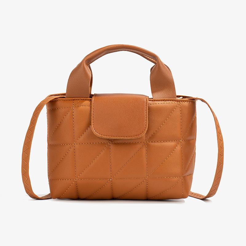 

Вышитая ручная сумка кроссбоди на плечо в стиле корзины коричневый