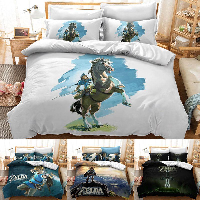 The Legend Of Zelda Themed Bedding Set 2 Or 3pcs Cartoon Duvet Cover Pillow Shams
