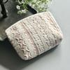 Vivienne 13 x 20 x 5 cm Clio Series Lace Embroidery Accessory Case WK2505A1 [Pouch Beige]