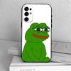 Funny Sad Frog pepe M-meme  Phone Case For Samsung S25,S24,S21,S22,S23,S30,Ultra,S20,Plus,Fe,Soft Silicone Black Cover