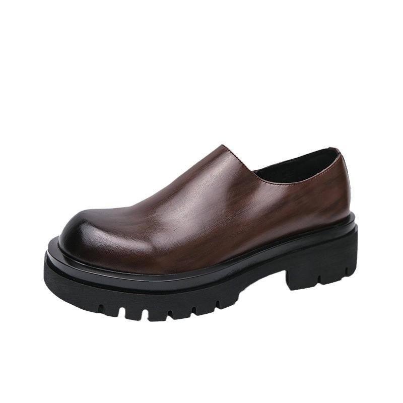 Casual Small Leather Shoes Men's Autumn British Style 2025 New Casual Dress Wedding Groom Shoes 59015-R