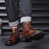 Fashion Men's Shoes Fashion Genuine Leather Men Boots Breathable High Top Shoes Outdoor Casual Men Winter Shoes Autumn Snow Boots Men