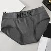 Men Briefs Letter Low Waist Alphabet Waistband Stretch Close Fit Sexy Seamless Panties Underpants Underwear for Living Room