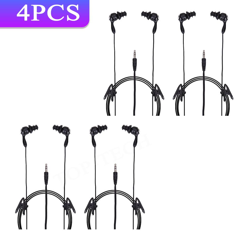 3.5mm Sports In-ear Swimming Earphone Waterproof Music Headphone For iPhone MP3 Player Wired Sports Headsets 1PC 2PCS 3PCS 10PCS