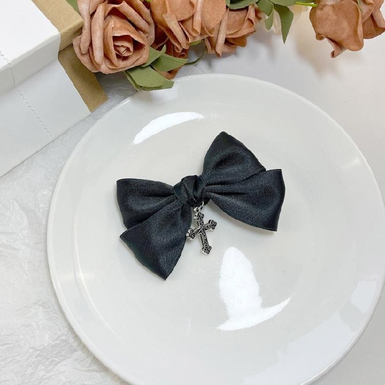 Schleifen-Haarspangen Goth-Schleifen-Haarspangen Entenschnabel-Haarspangen für Mädchen und Frauen