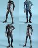 Halloween Tight Fit 3d Mechanical Print Adult Cosplay Jumpsuit For Role Play