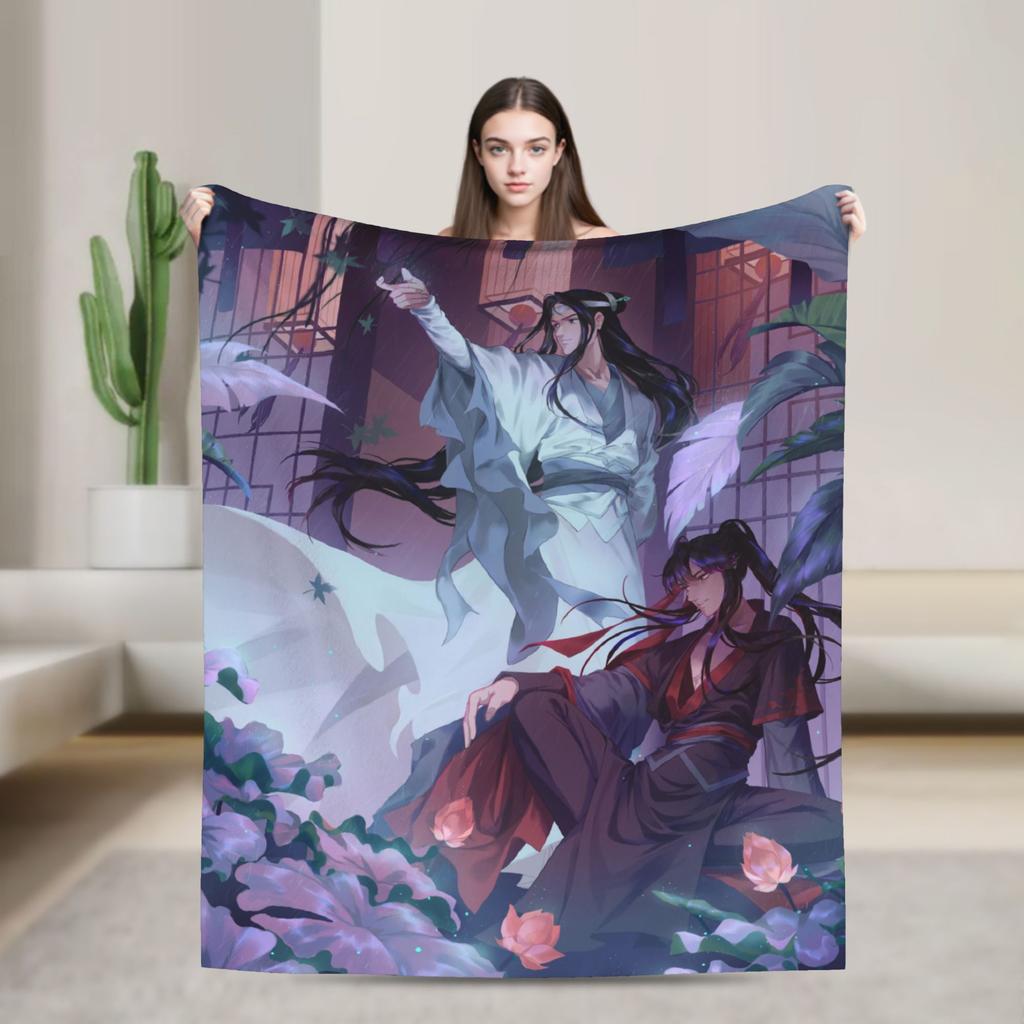the Untamed Blanket Cute Rabbits Flannel Funny Soft Throw Blanket for Chair Covering Sofa Spring/Autumn