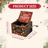 Christmas Music Box Decor Table Centerpiecec Collection Mini Ornament Hand Crank Tune