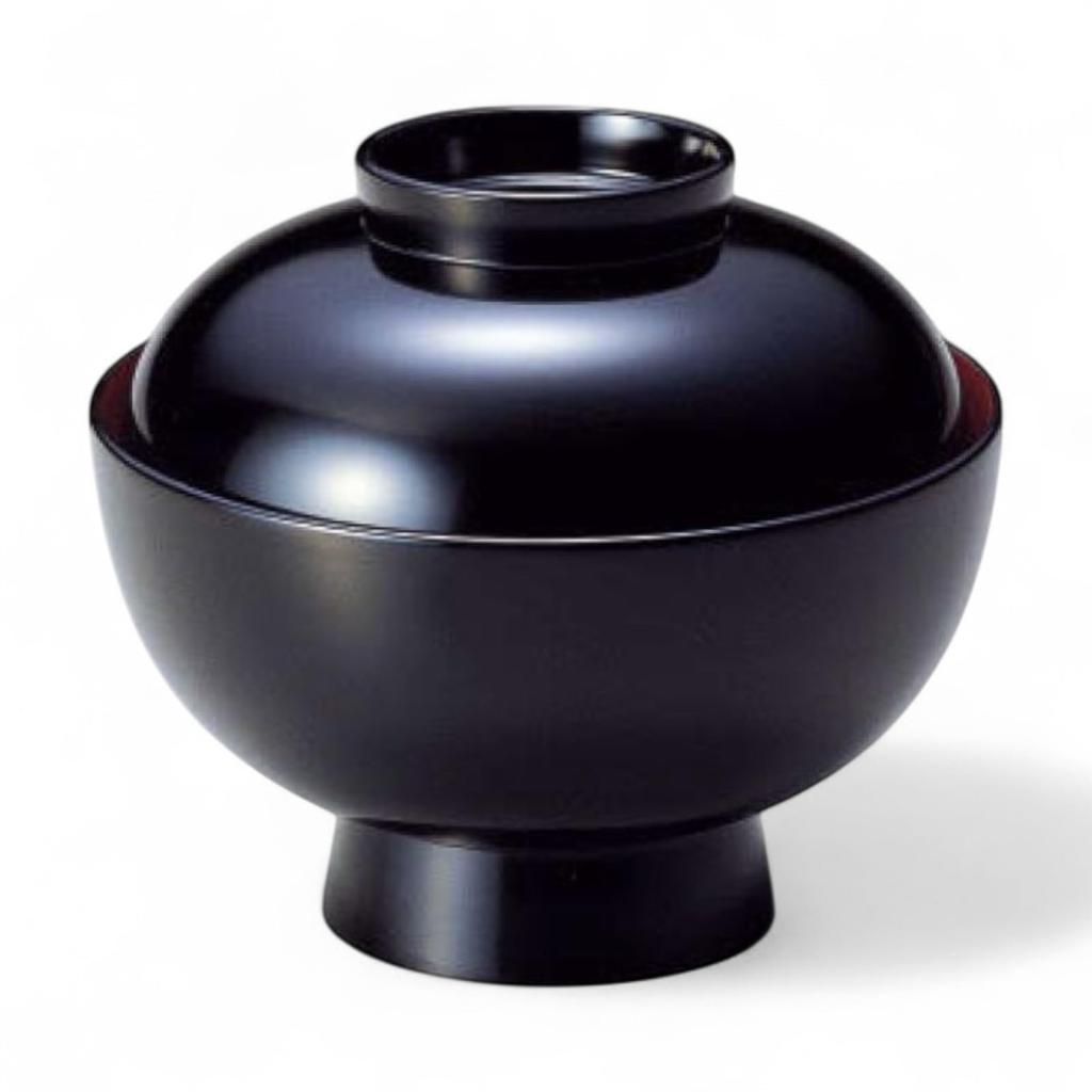 Family Lacquerware Made in J-kitchens Bowl, Hand-Painted, Japan, PID-634969