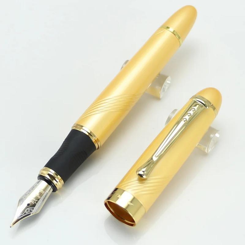JINHAO X450 Luxus-Füllfederhalter Schwarz mit Goldener 18kgp Breiter Feder 22 Farben und Tinte Geschenkstifte