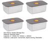 Lunch Box with Lid Stackable Snack Containers Leak-proof Stainless Steel Food Container for Fruits