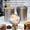 6 Pack 34 Oz Stainless Steel Airtight Food Canisters with Lids for Tea, Coffee, Sugar, Flour – Kitchen Pantry Storage