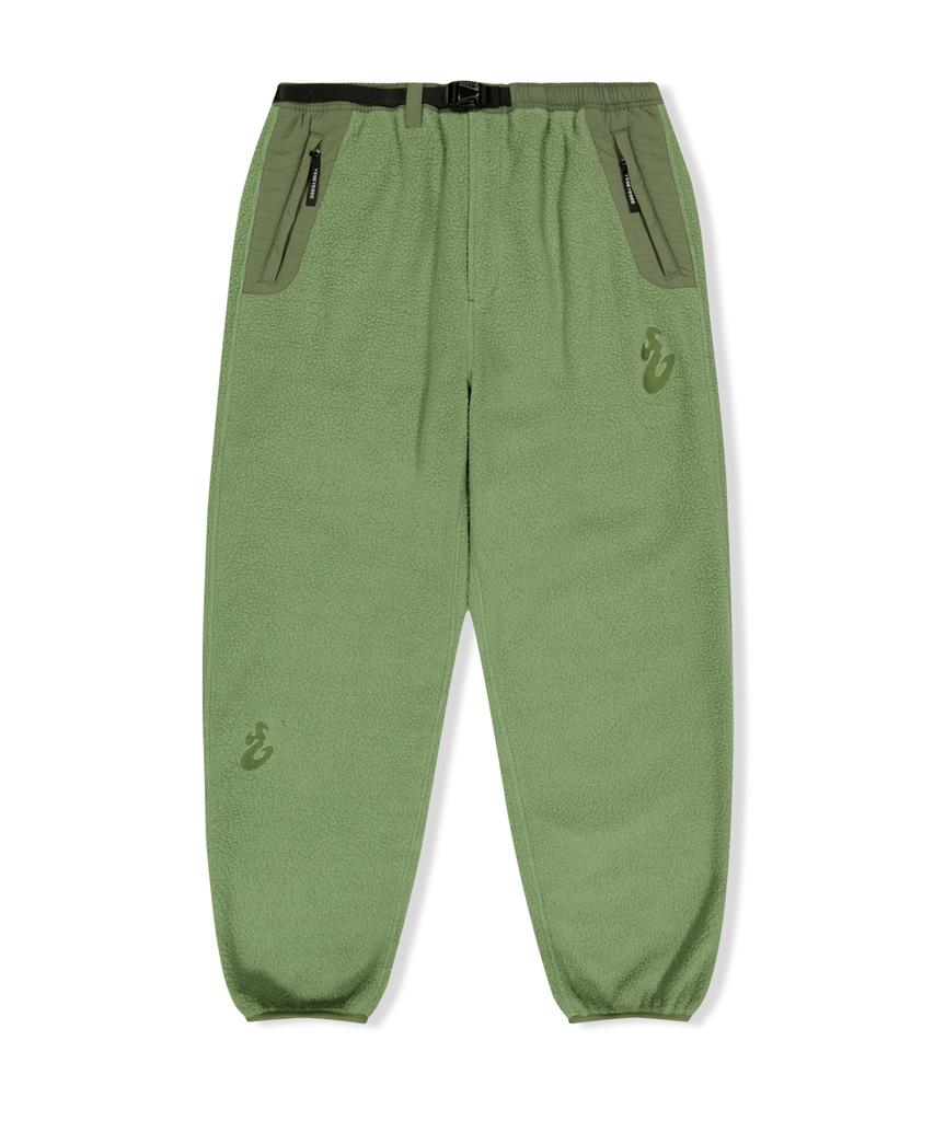 YESEYESEE Boa Fleece Nomadic Pants Sage Green