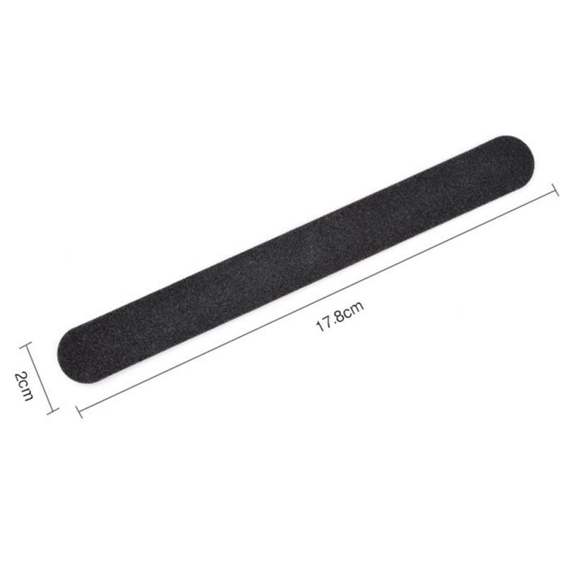 1 Piece Black Round Double-sided Manicure File Black Sand Strip Polishing Strip Rubbing Strip Double-sided Black Sand Strip Nail Tool