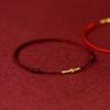 PANJBJ Kaninchen Armband für Damen Mädchen Rotes Geflecht Verstellbarer Schmuck Neujahrs Geburtstagsgeschenk Dropshipping Großhandel