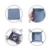 1 Pcs Nordic PU Leder Lagerung Box Desktop Storage Tray Schmuck Kosmetik Schlüssel Sachen Lagerung Korb Klapptisch Organizer Fall