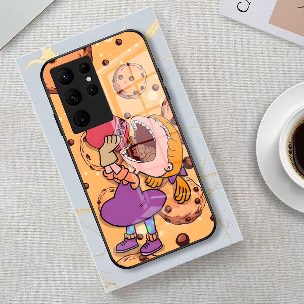 Cartoon Funny R-rugrats Phone Case For Samsung S26 S25 Edge Ultra 23 22 21 20 Ultra Plus S24 Fe Glass Cover