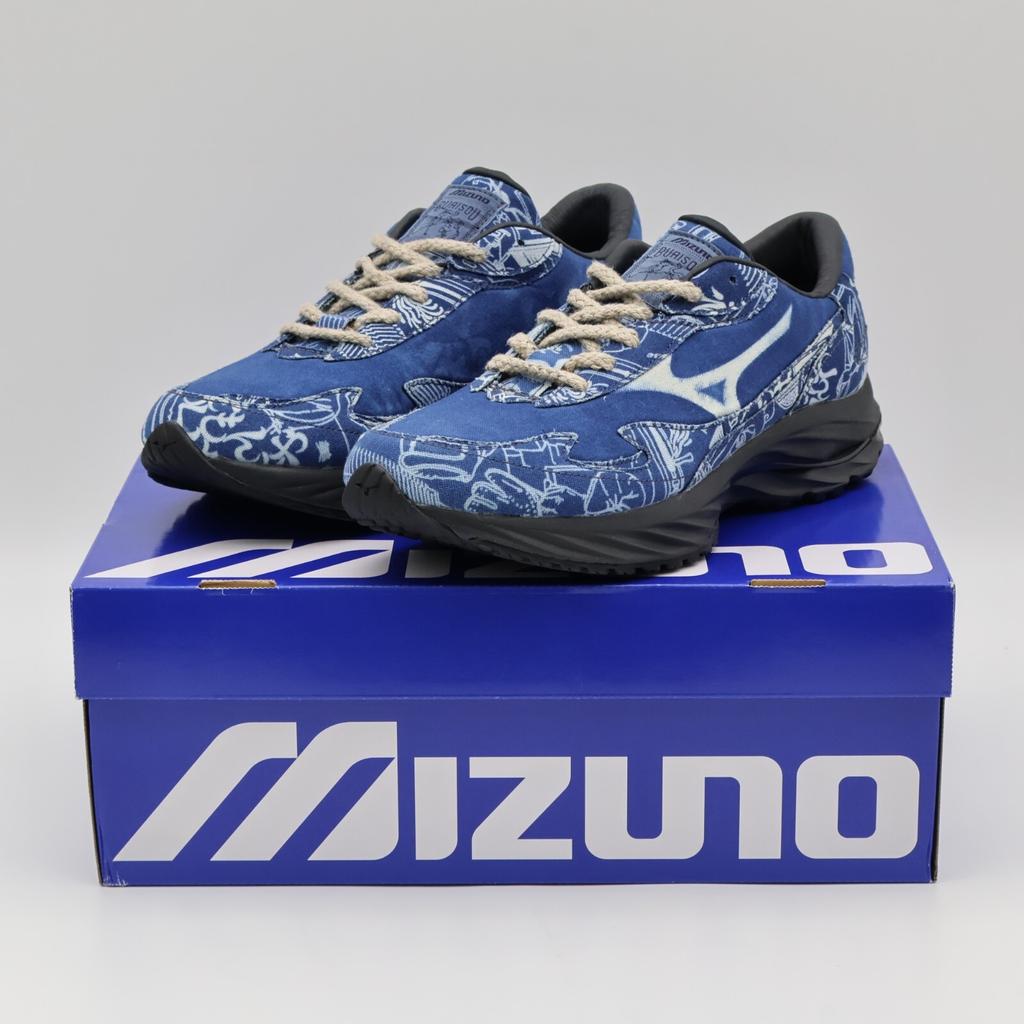 D1GD244101 Buaisou Mizuno Wave Rider I2 Mugen blue White (Men's)
