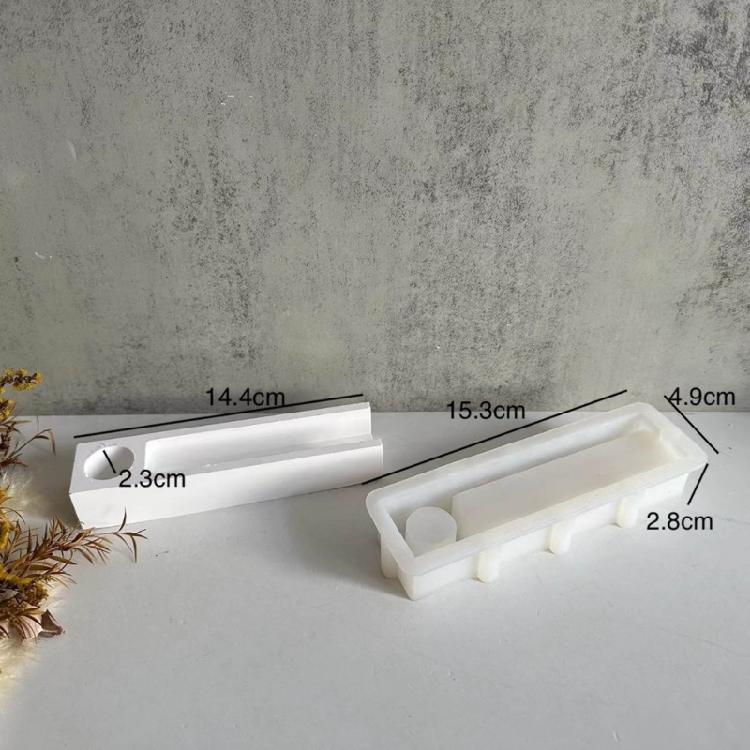 Elongated Silicone Craft Mould 3D Elongated Candle Holder Mould Decorations Tool