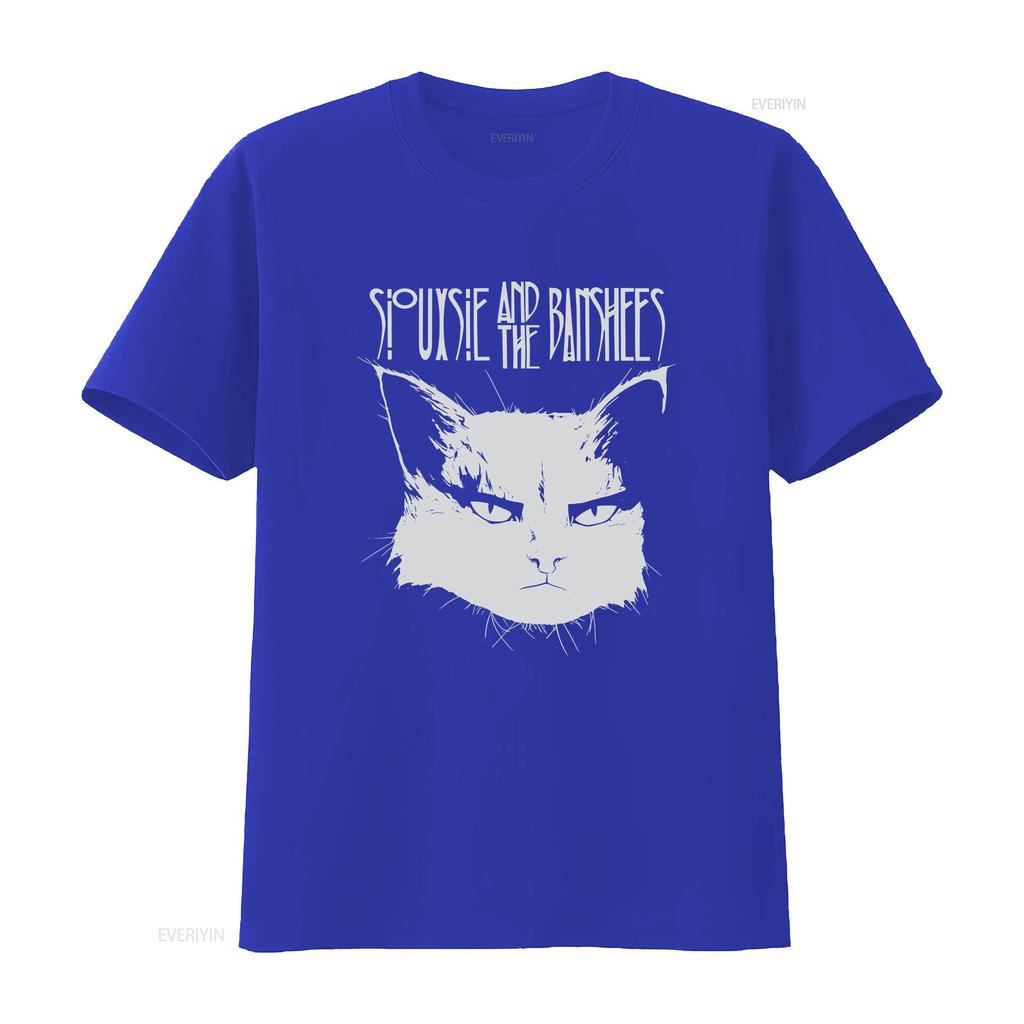 Siouxsie And The Banshees Band Black T Shirt Short Sleeve S To 5xl Vintage Washed Stretched Top For Everyday Wear Streetwear