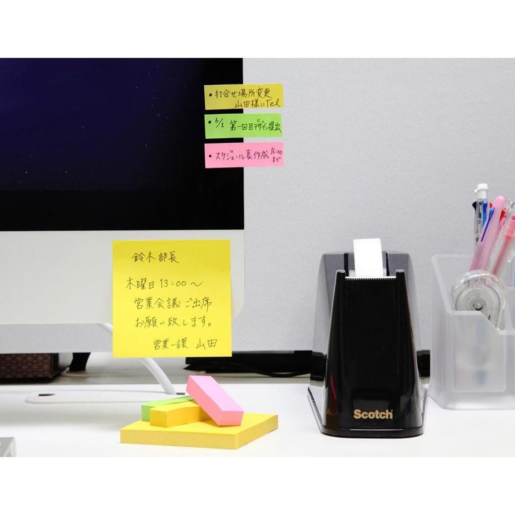 3M 75 x 75 100 sheets x 40 certified compliant with the Green Purchasing Post-it Notes, Large, Yellow, mm, pads, 6544-Y. Eco-mark product, Law.