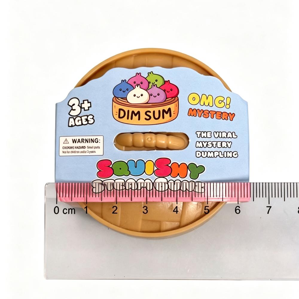 Realistic Giant Dumpling Squeeze Toy With Bamboo Steamer Soft Dough Ball Decompression Fidget Toy Funny Creative Gift blind box