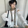 Animals Y2K Knitted Scarf Cartoon Squirrel Shawl Gothic Long Narrow Scarves  Girl
