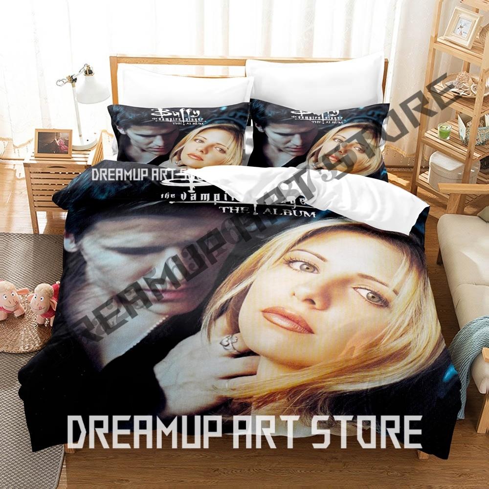 3D Print Klassiekers Buffy The Vampire Slayer Beddengoed Set Enkel Tweeling Volledig Queen King Size Beddengoed Set Volwassen Kind Slaapkamer Dekbedovertrek Set EU Single 90x200cm