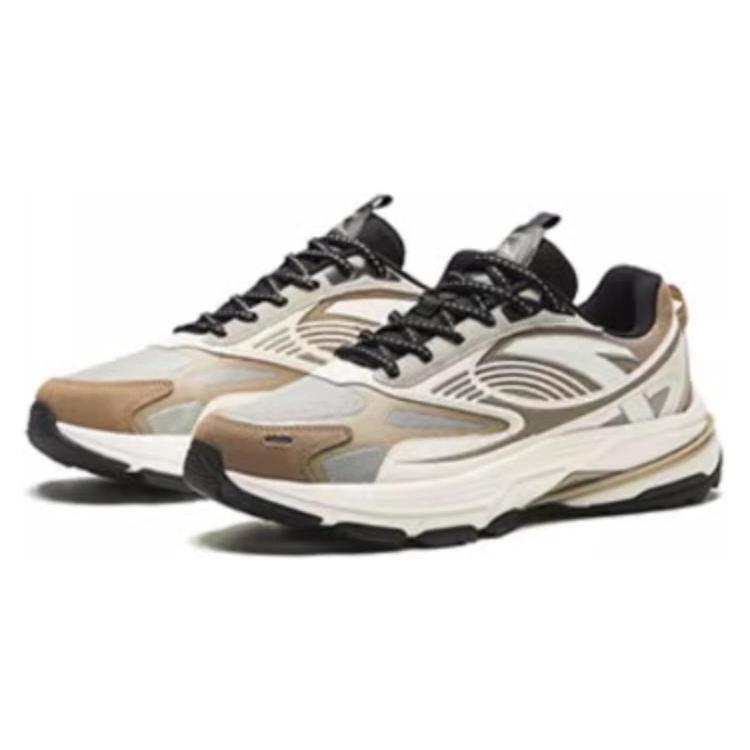 Anta Cushioning, Wear Resistant Low top Casual Shoes Men's Gray White 112418891-3