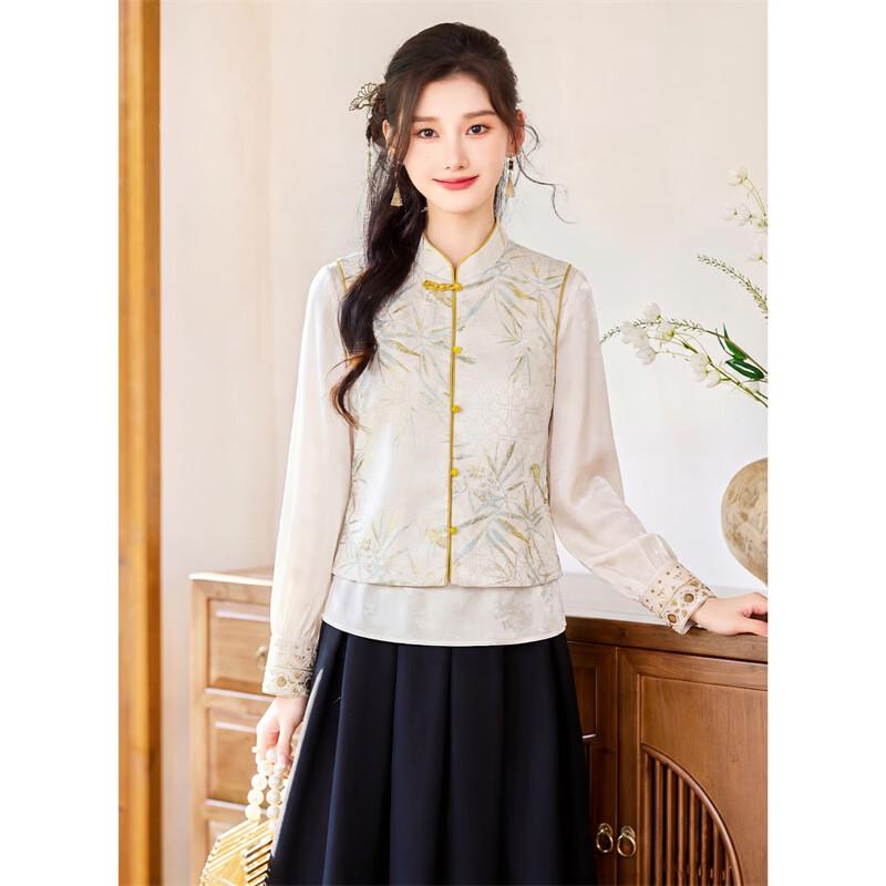 Women's Elegant Embroidered Jacquard Top