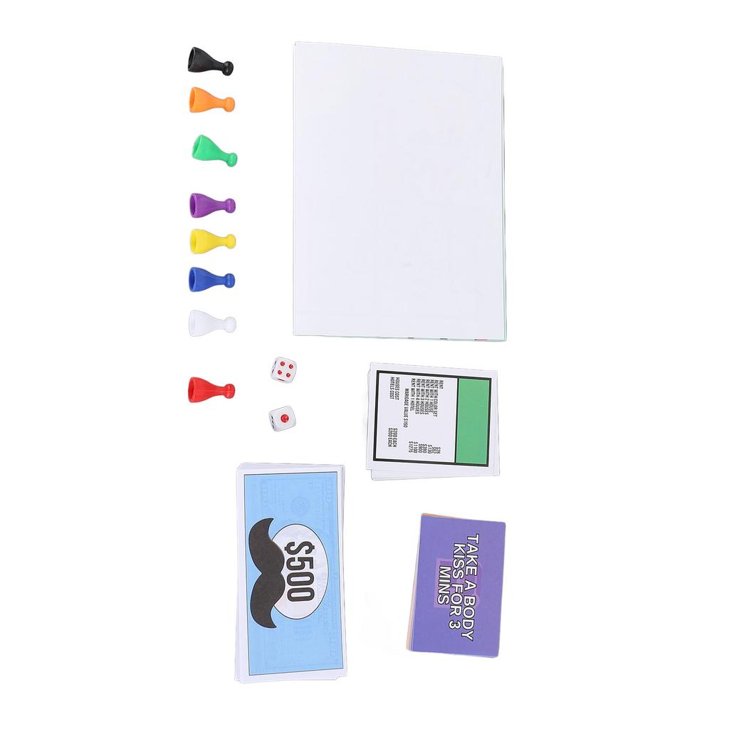 Couple Chess Board Game Interactive Card Game Portable Card Board Game Prop For Adult Couples
