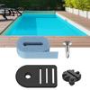 Reinforced Solar Blanket Connectors Cover Reel Attachment Kit, Pool Strap And Clip, Sturdy Plastic Buckle Kit Tube Fastening for Inground Swimming