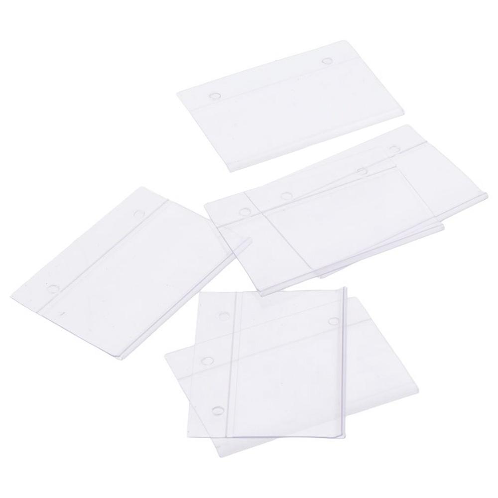 

60 шт. пластиковый держатель для этикеток, пустая полка, вставки для этикеток, корзина для этикеток