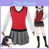 Kakegurui Midari Ikishima Outfit Udsøgt Skoleuniform Kjole Cosplay Sæt Til Fans