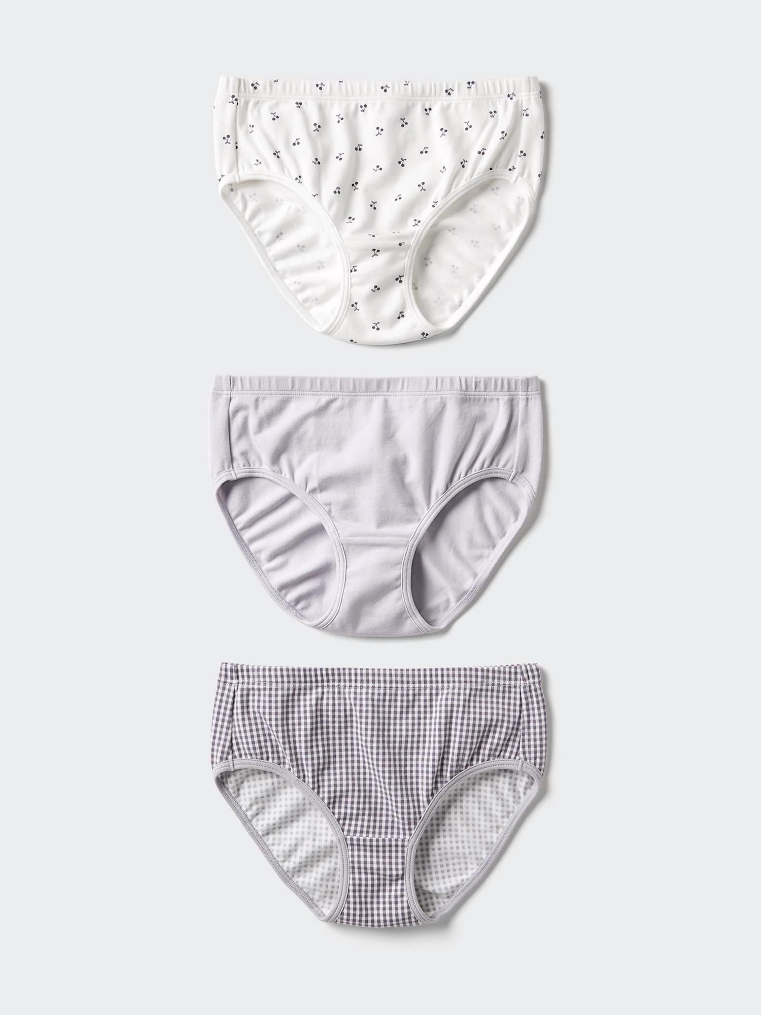 

Uniqlo Шорты из эластичного хлопка для девочек 3 шт. Обычные Вишня 02 LIGHT GRAY/KIDS 160