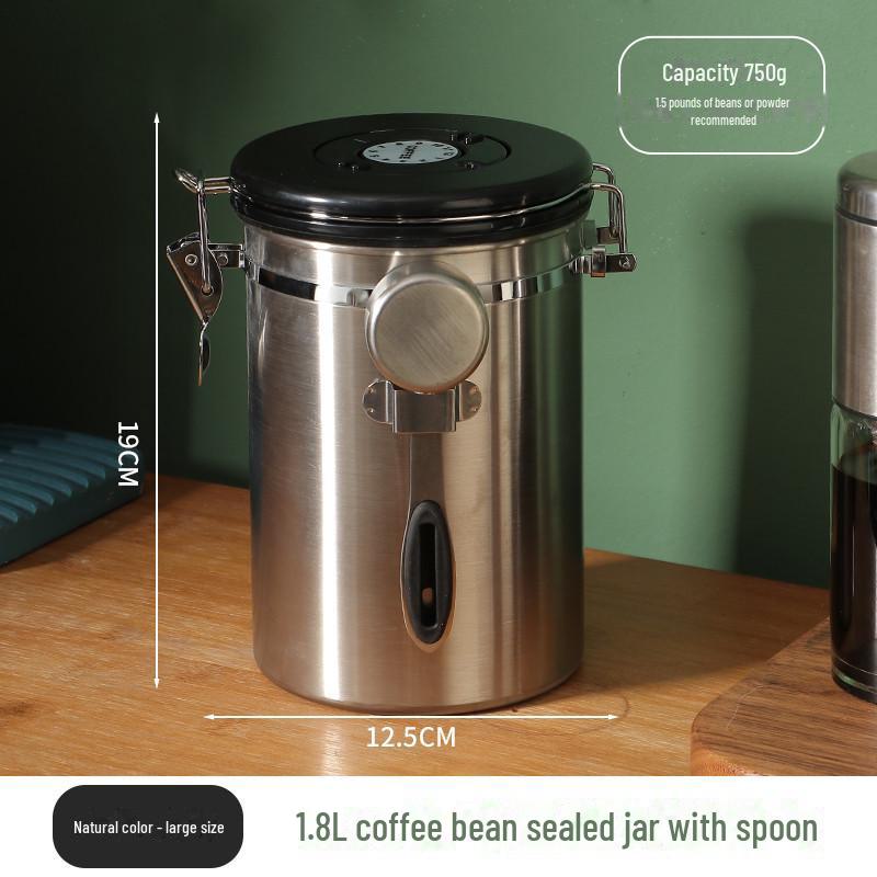 

Герметичный контейнер для хранения кофейных зерен и сухих продуктов из нержавеющей стали 304