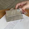 Silver Genuine Leather Ultra-thin Card Holder Large Capacity Multi-card Slot Bank Credit ID Bag Mini Cute Wallet for Women