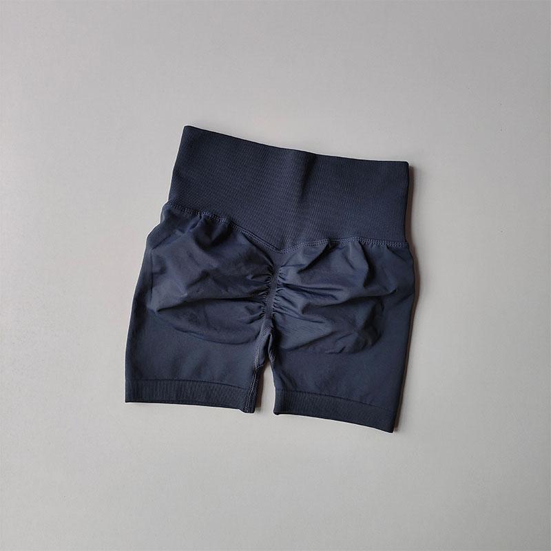 Peach Hip Lifting Sports Shorts Women High Waist and Waist Tightening Slimming Running Hip Speed Drying Three Point Tight Pants S