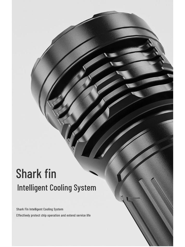 Ultra-Bright Rechargeable Outdoor Flashlight, Eight-Core, Multifunctional, Long-Range.