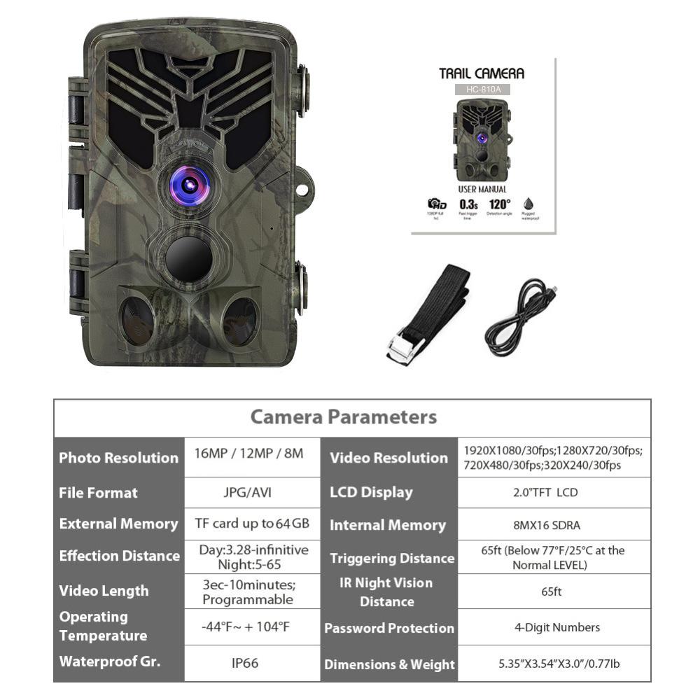 SUNTEKAM WIFI801PRO Hunting Camera, 120MP, 4K Video, WiFi, Waterproof IP65