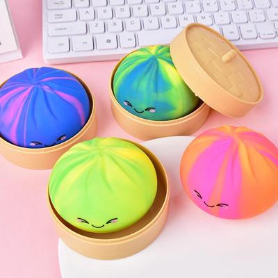 1Pcs Dumpling Squishy Toy Anti-Stress Toy For Hands Sensory Toy Adults Stress Relief Office Desk Toys Colors Squishy Stress Ball
