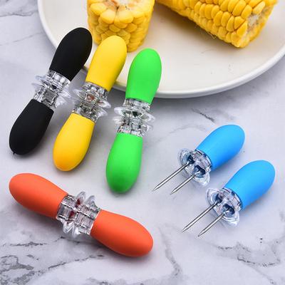 Edelstahl Mais Nadel Mais Gabel Mais Einsetzen Grill Gabel BBQ Kreative Küche Werkzeug