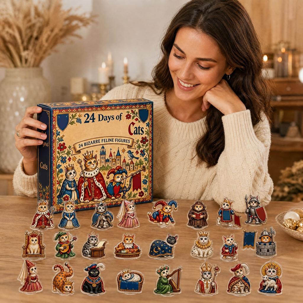 -Day 2D Acrylic Charm Countdown Advent Calendar for