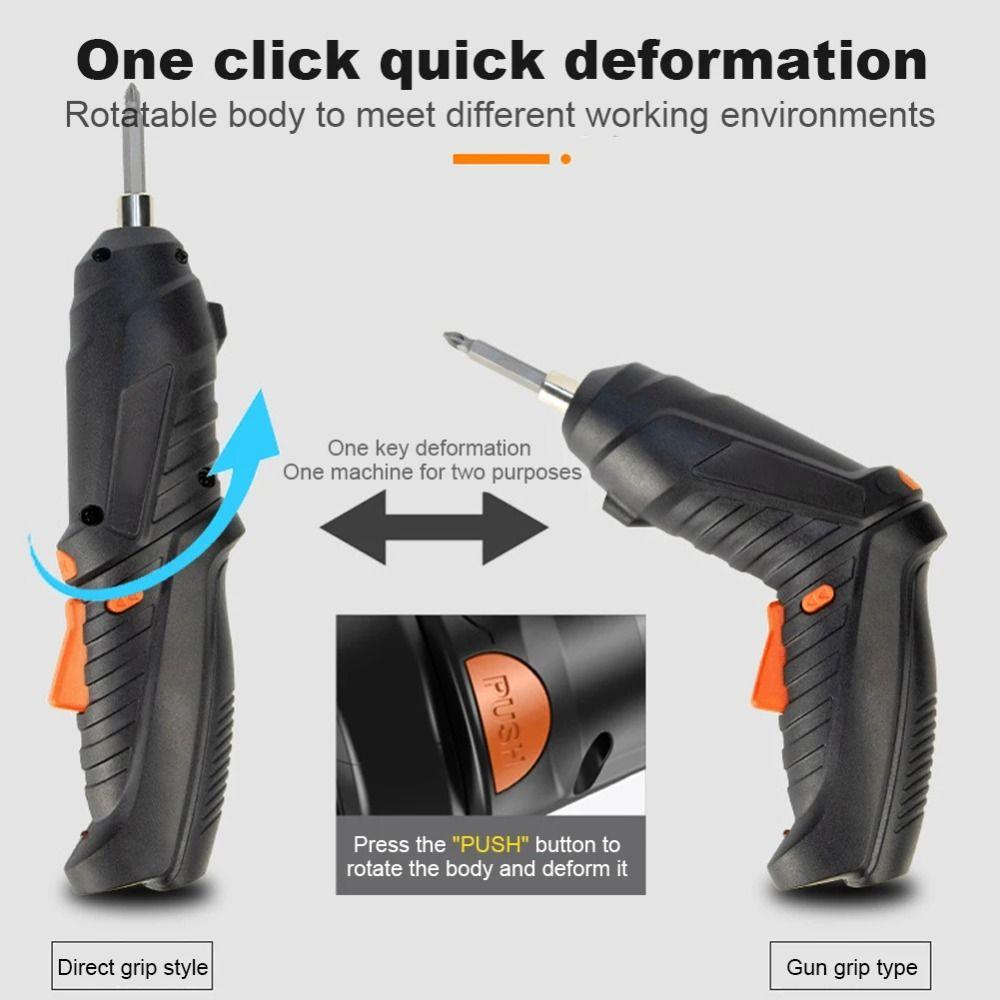 USB Charging Electric Screw Driver Multifunctional Cordless Screwdriver  Screwdriver Set