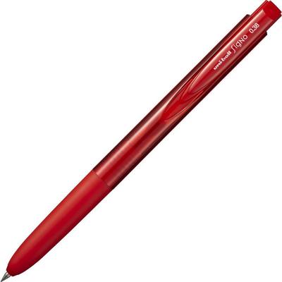 Mitsubishi Pencil Gel Ballpoint Signo 10 Pen, RT1, 0.38mm, Red, Pens, UMN15538.15